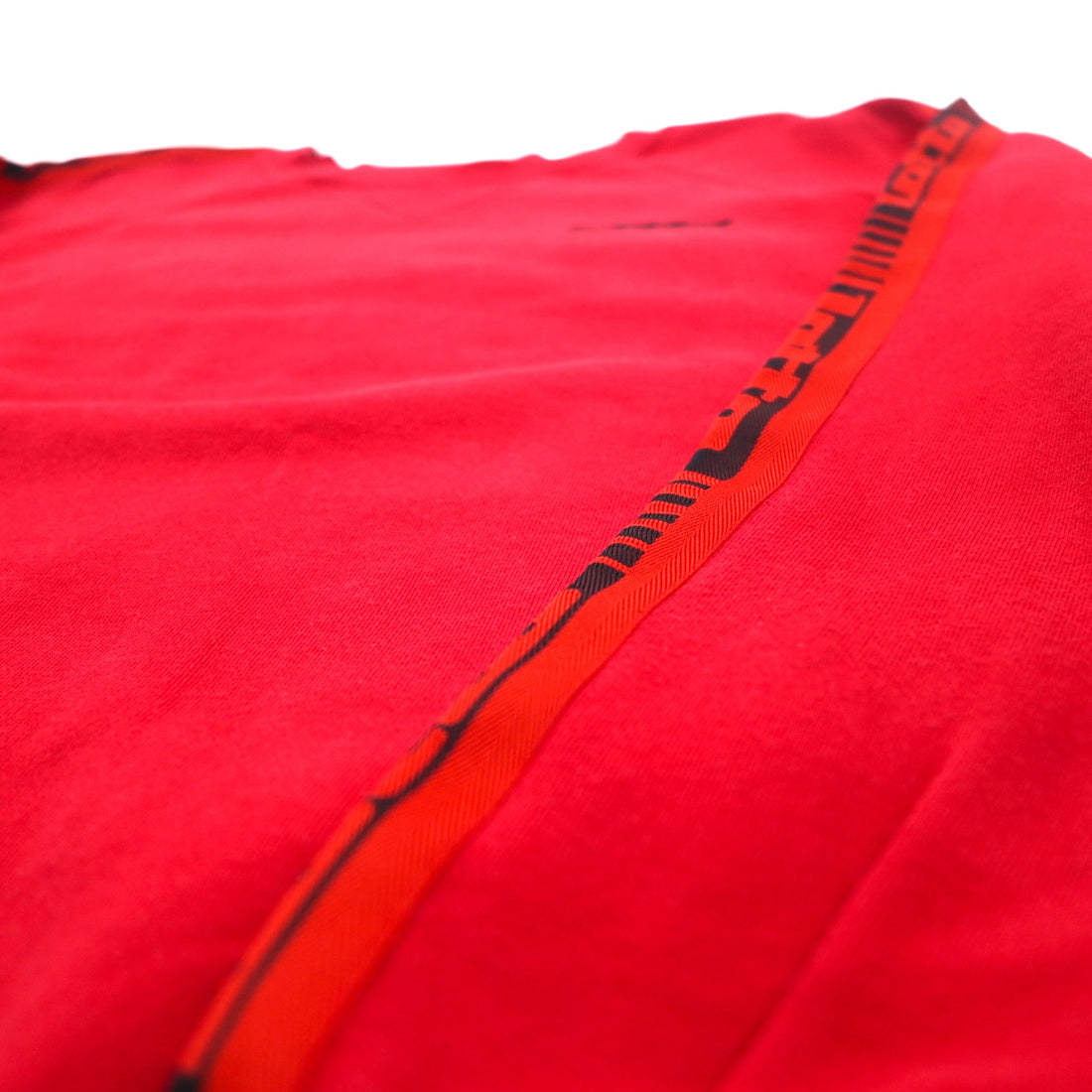 Lotto SPORTS 90s Sweatshirt M Red Logo Tape Fleece Lining Logo Embroidery Front V
