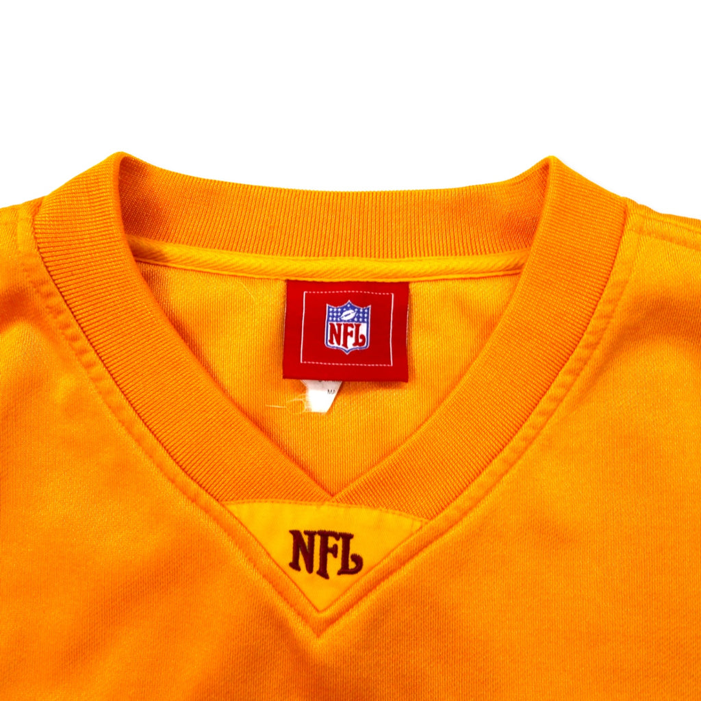 NFL Game Shirt XL Yellow Polyester RED SKINS Big Size