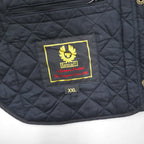 BELSTAFF Quilted Vest, 2XL, Black, Padded, Snap Buttons, Flap Pockets, Gold Label