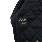 BELSTAFF Quilted Vest, 2XL, Black, Padded, Snap Buttons, Flap Pockets, Gold Label