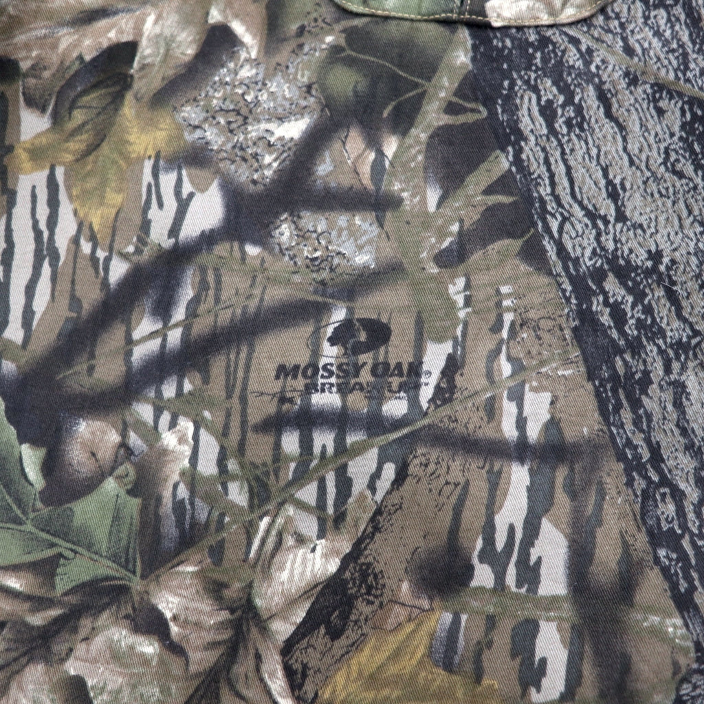 Columbia Real Tree Camo Button Down Shirt, XL, Khaki, Cotton, MOSSY OAK, Big Size