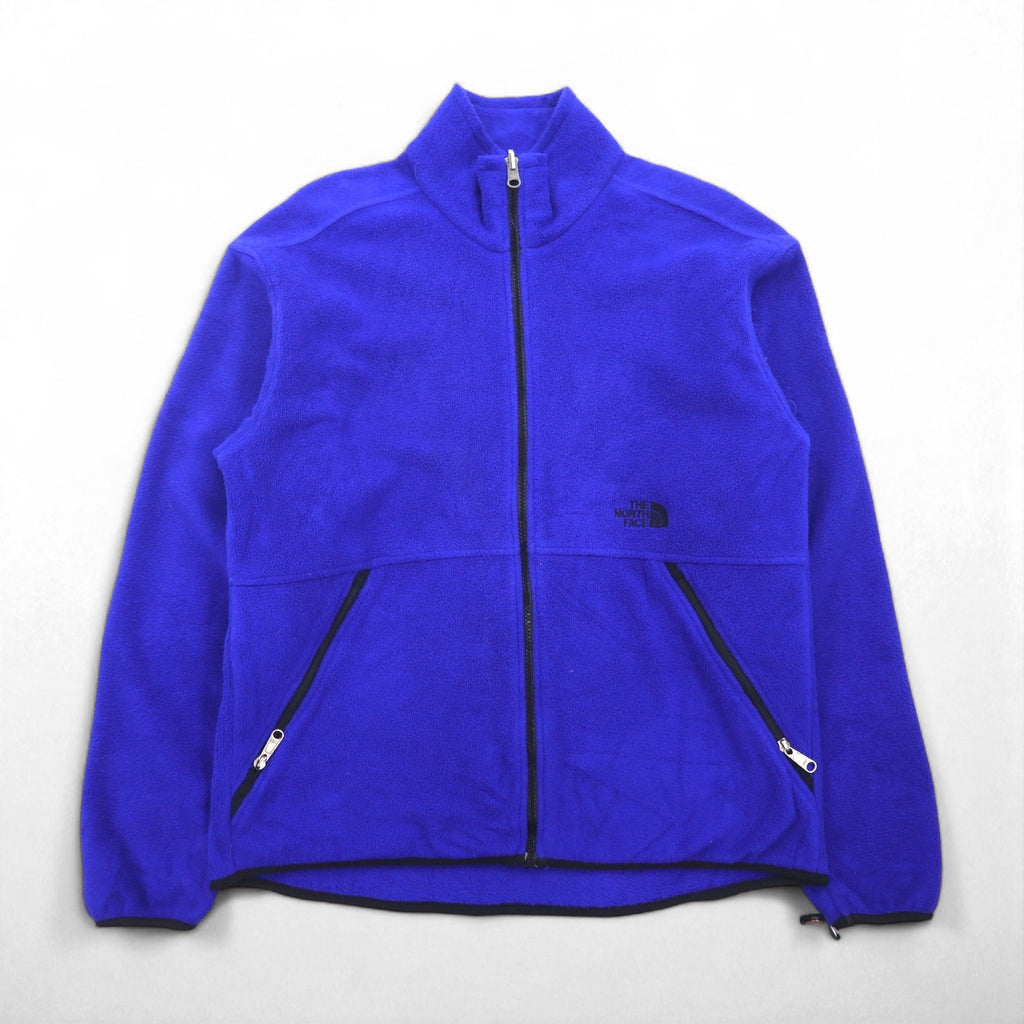 THE NORTH FACE 90s USA Made Polartec Fleece Jacket, Size M, Blue, Zip Pocket
