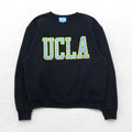 UCLA 90s USA Made College Sweatshirt M Black Cotton Patch GOLD Standard