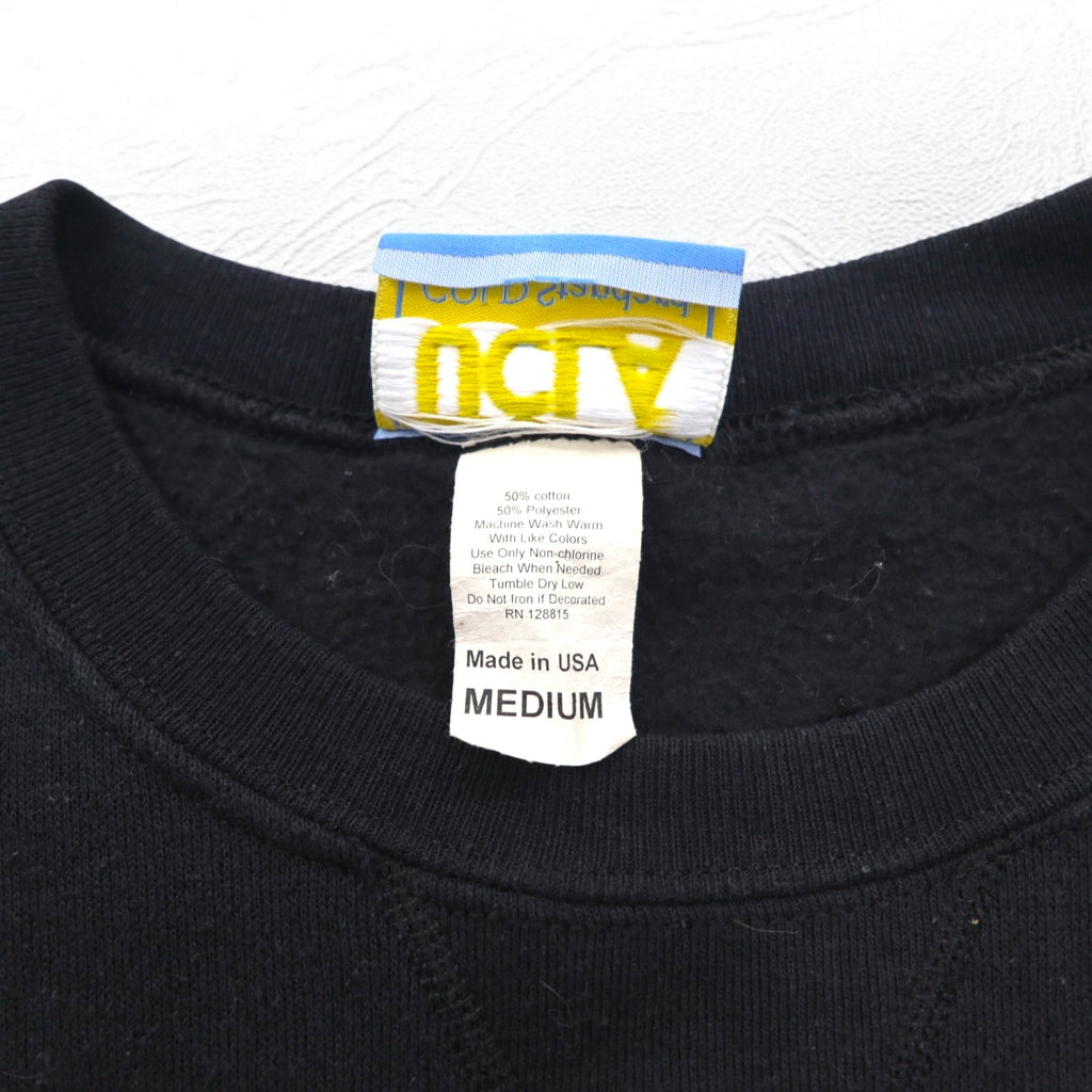 UCLA 90s USA Made College Sweatshirt M Black Cotton Patch GOLD Standard
