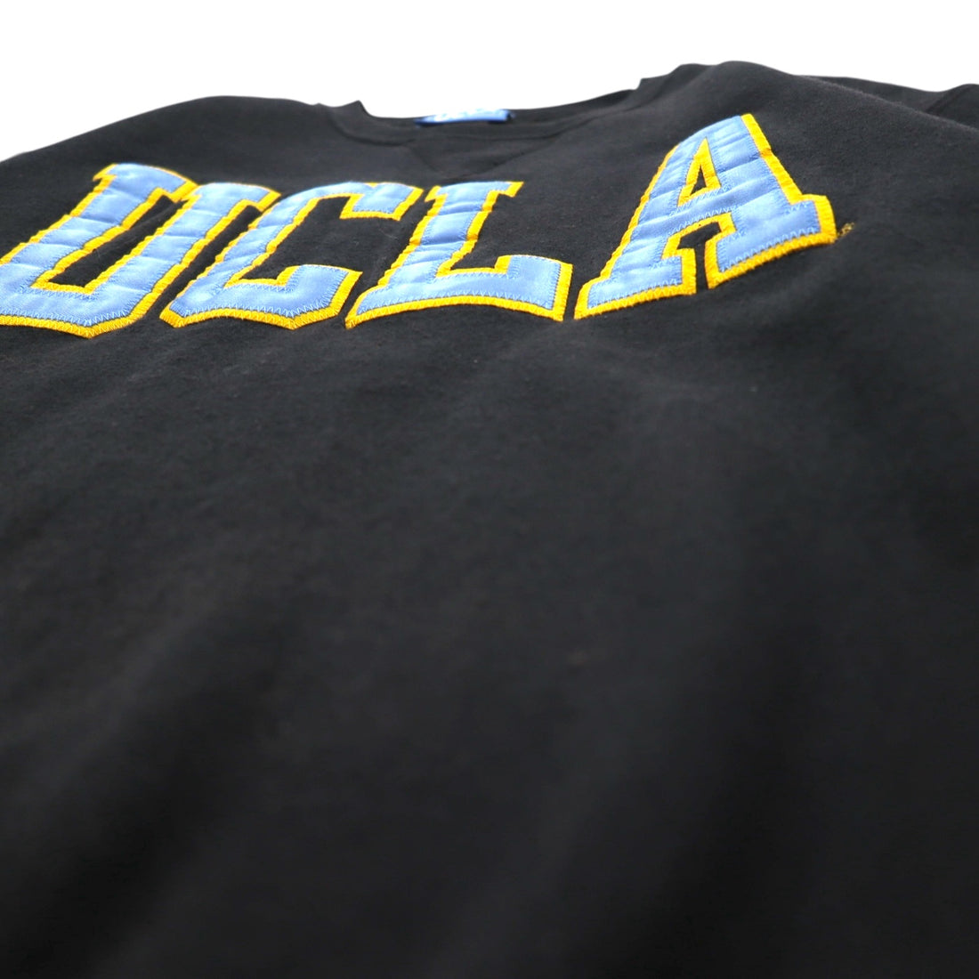UCLA 90s USA Made College Sweatshirt M Black Cotton Patch GOLD Standard