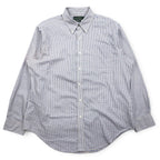 LAUREN RALPH LAUREN ボタンダウンシャツ XL ブルー コットン チェック CLASSIC FIT NON IRON