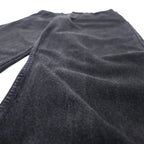 Levi's Made in Canada Euro Levi's Black Denim Pants Tapered 34 Cotton Zipper Fly Orange Tab Button Back 212 50634 0319