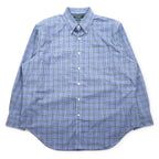 LAUREN RALPH LAUREN Button-down shirt, XL, blue, cotton, check, CLASSIC FIT, STRETCH, NON IRON