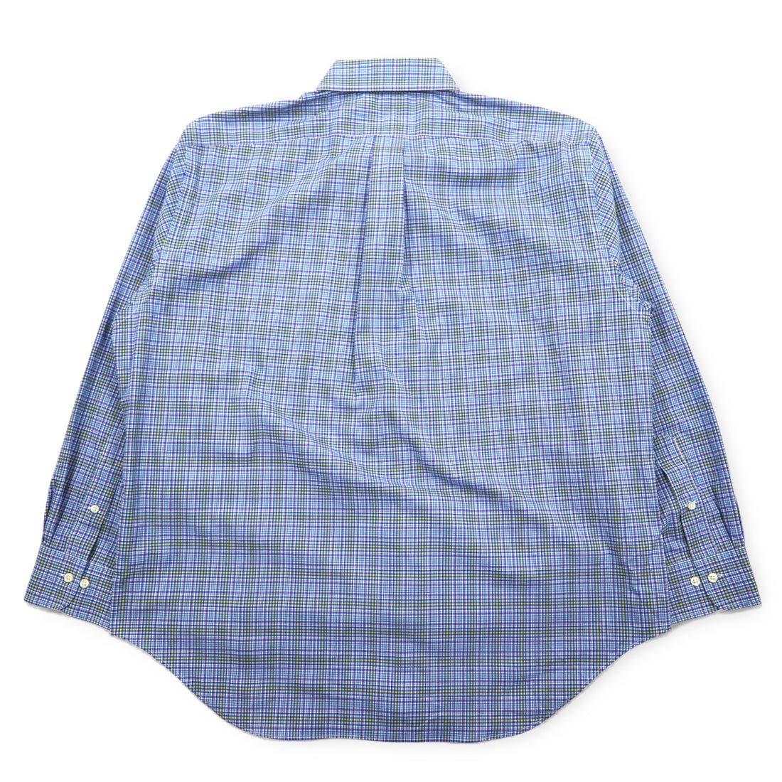 LAUREN RALPH LAUREN Button-down shirt, XL, blue, cotton, check, CLASSIC FIT, STRETCH, NON IRON