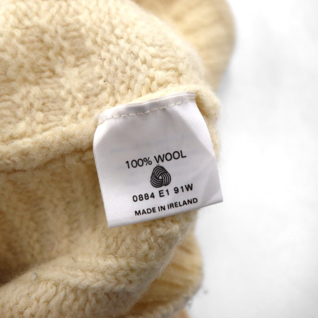 90s Ireland Vintage Fisherman Knit アイルランド製 90年代 フィッシャーマン アランニット セーター XL 生成り ウール ケーブル編み BLARNEY WOOLEN MILLS