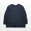 Carhartt Long Sleeve T-Shirt, 3XL, ORIGINAL FIT, Black, Cotton, Big Size