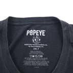 POPEYE Oversized T-Shirt, Size 2XL, Black, Character Cotton, Made in Honduras