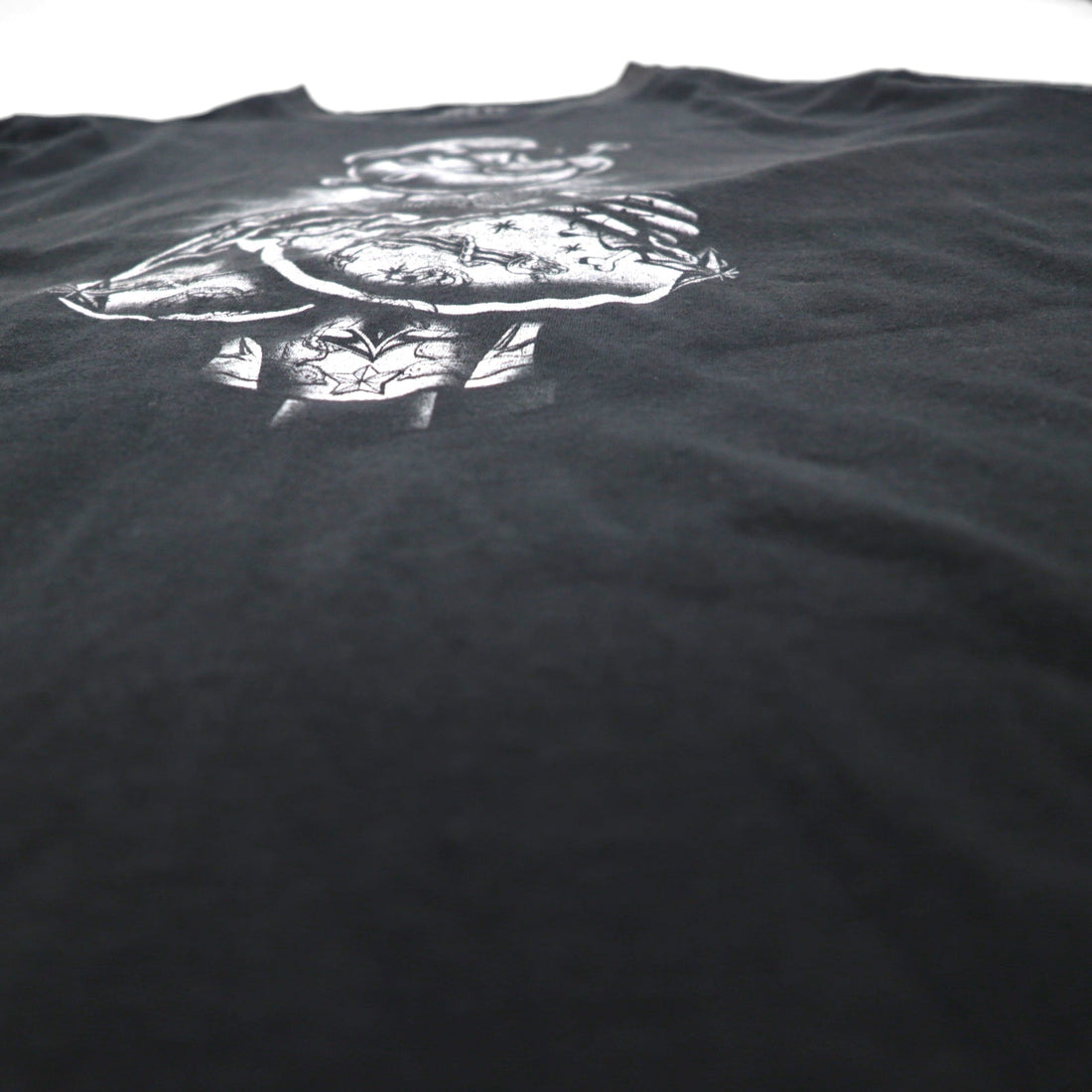 POPEYE Oversized T-Shirt, Size 2XL, Black, Character Cotton, Made in Honduras