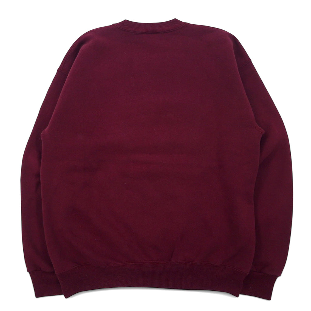 JAN SPORT USA製 90年代 カレッジ プリント スウェット L ボルドー コットン HESSTON COLLEGE