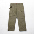 Wrangler WORKWEAR リップストップ カーゴパンツ XL カーキ コットン 10WMWR1BR