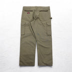 Wrangler WORKWEAR リップストップ カーゴパンツ XL カーキ コットン 10WMWR1BR