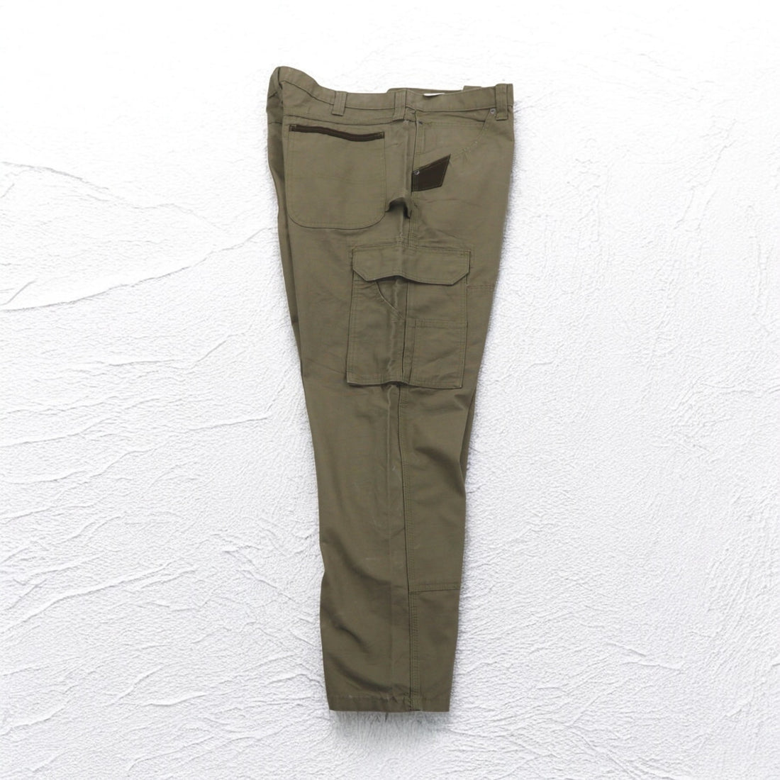Wrangler WORKWEAR リップストップ カーゴパンツ XL カーキ コットン 10WMWR1BR