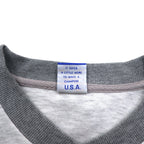 Champion 90s V-neck raglan sweatshirt, 4XL, grey, script logo, big size