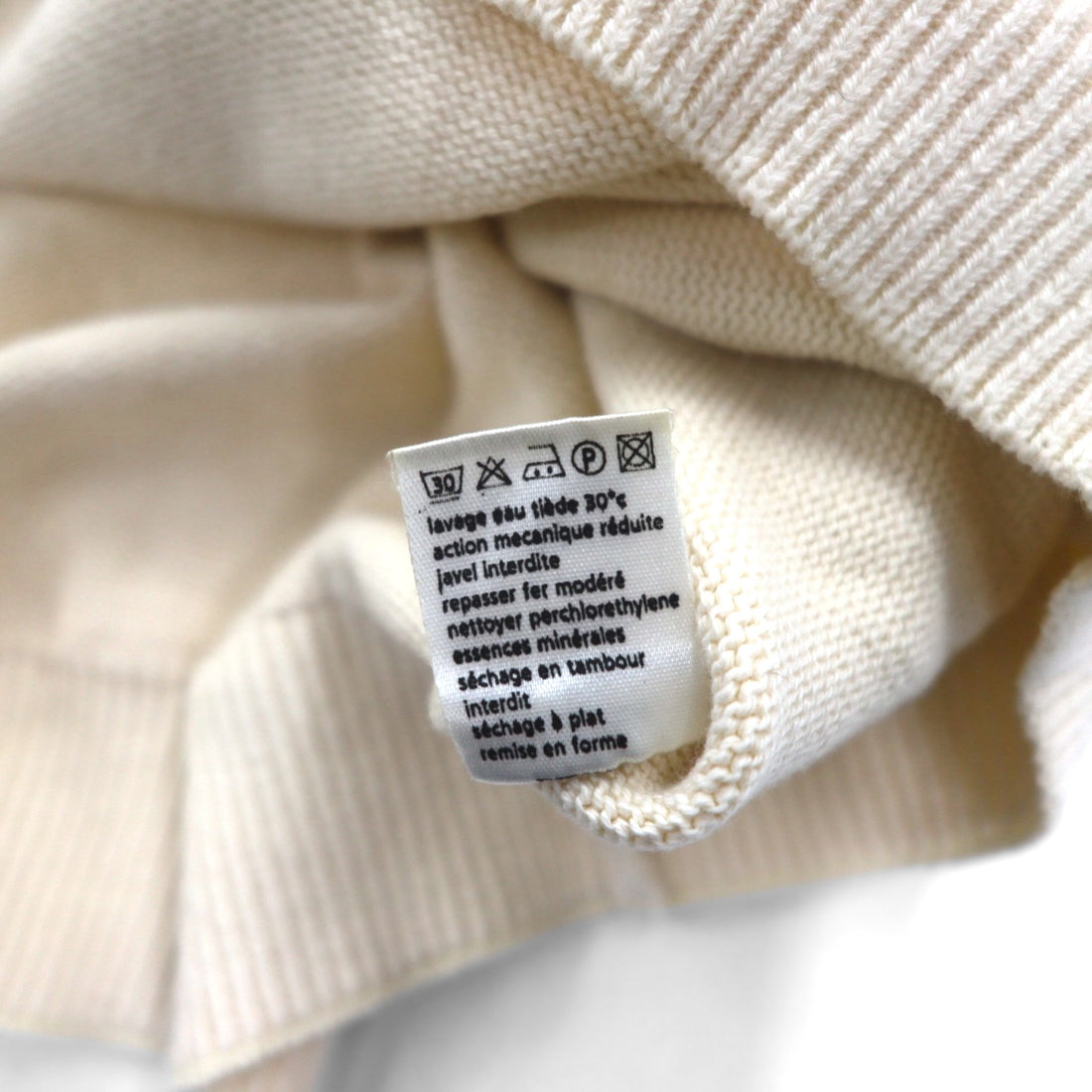 LACOSTE チルデン ニット ベスト L ホワイト コットン Vネック アーガイル柄