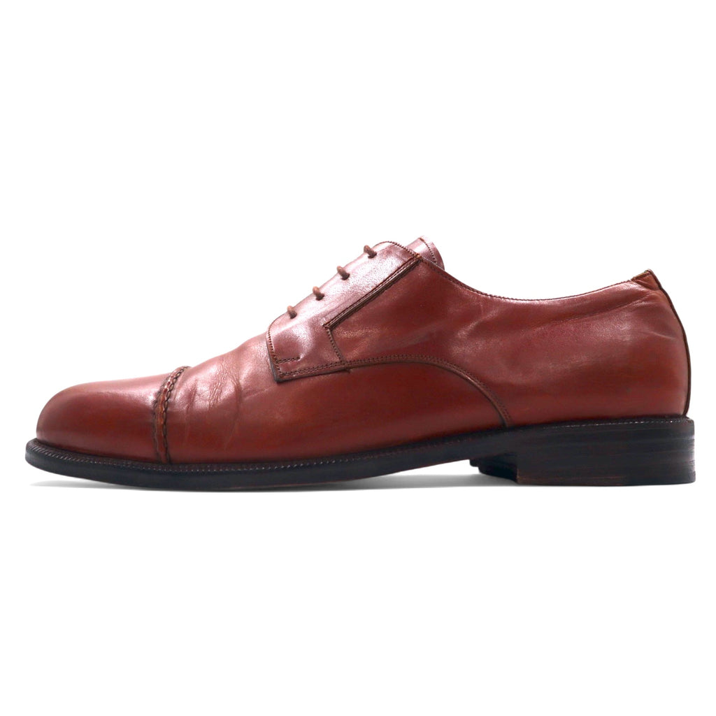 DAVID EDEN Straight Tip Dress Shoes 27.5cm Brown Leather