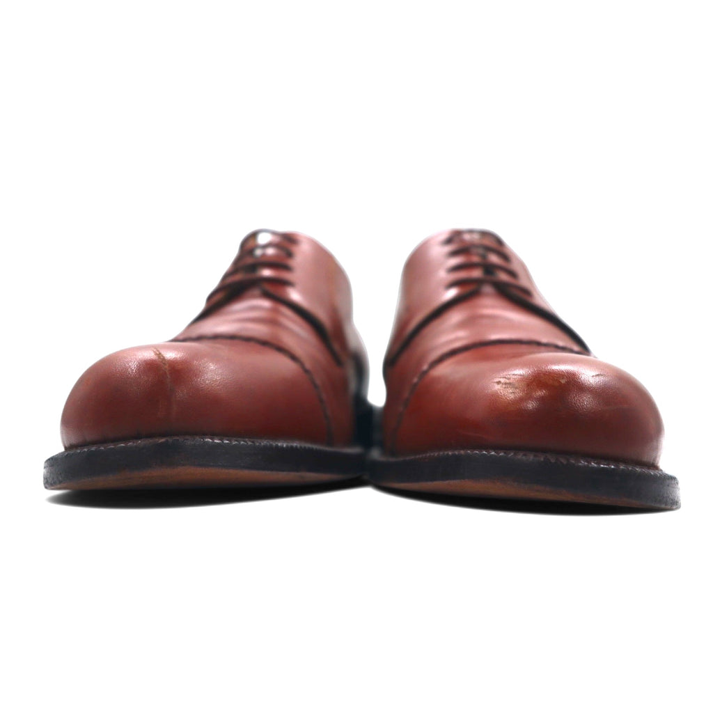 DAVID EDEN Straight Tip Dress Shoes 27.5cm Brown Leather