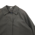 LONDON FOG Balmacaan Coat, XL, Grey, Polyester, Cotton, Removable Liner