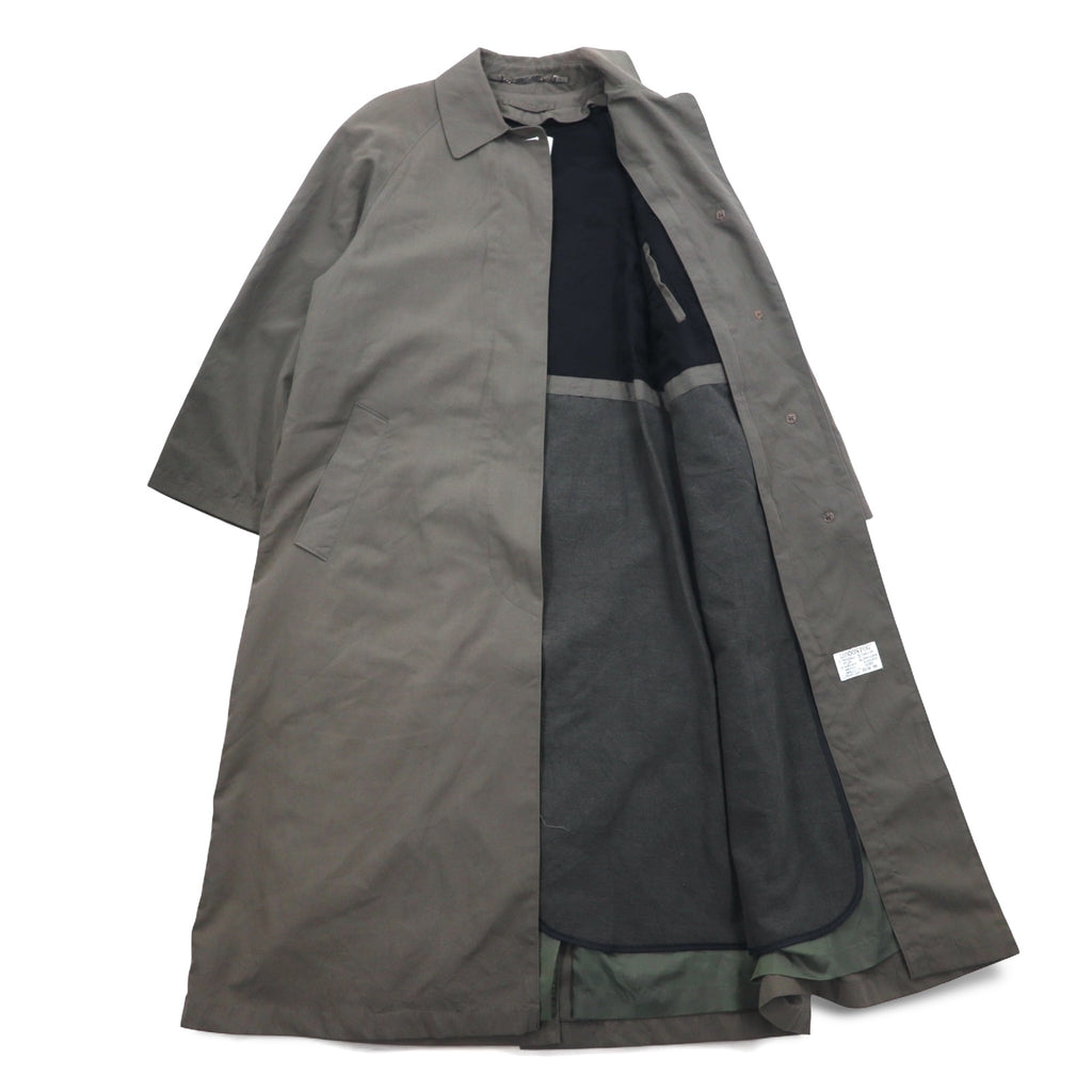 LONDON FOG Balmacaan Coat, XL, Grey, Polyester, Cotton, Removable Liner