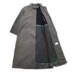 LONDON FOG Balmacaan Coat, XL, Grey, Polyester, Cotton, Removable Liner