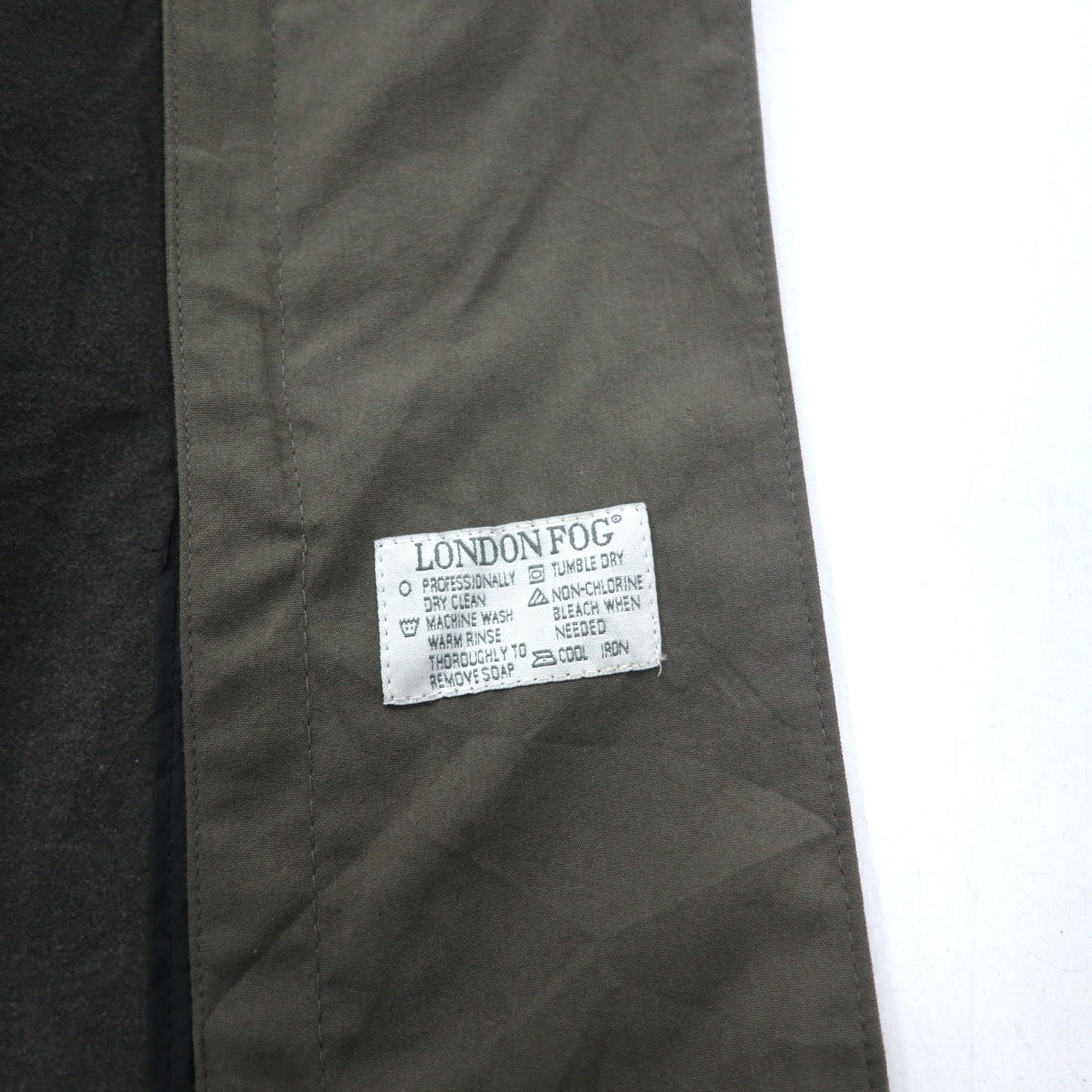 LONDON FOG Balmacaan Coat, XL, Grey, Polyester, Cotton, Removable Liner