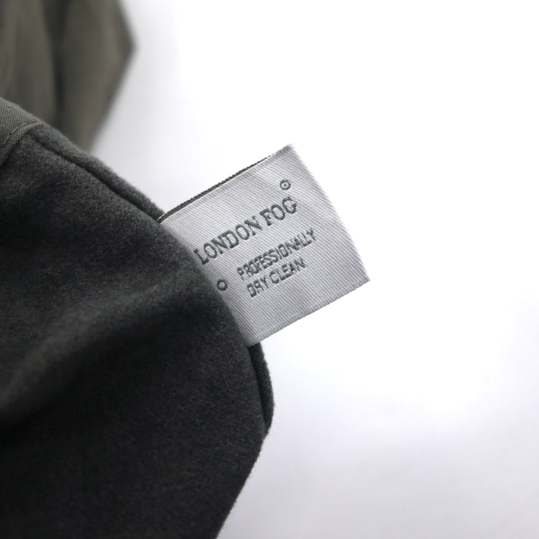 LONDON FOG Balmacaan Coat, XL, Grey, Polyester, Cotton, Removable Liner