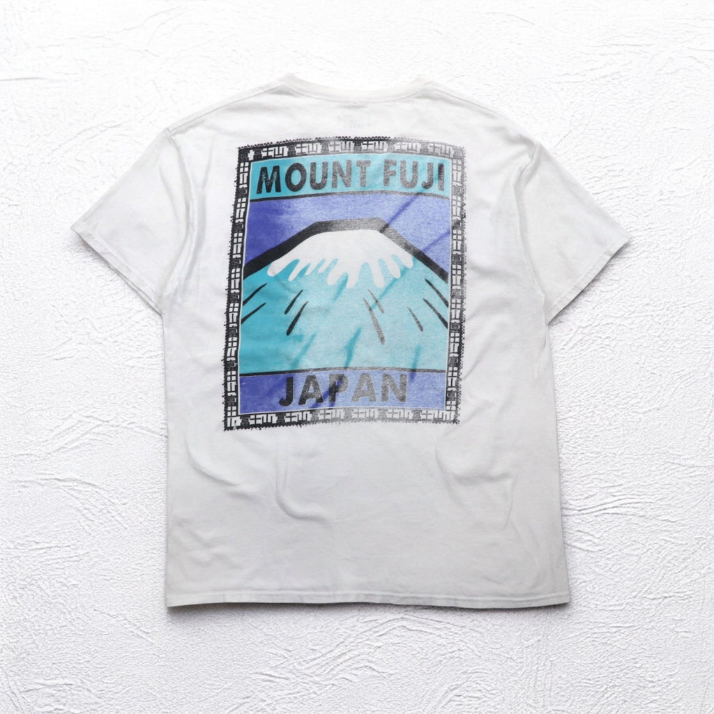 Vintage Remake T-shirt RETURN TO SENDER Double-sided Print L White MOUNT FUJI JAPAN Mount Fuji