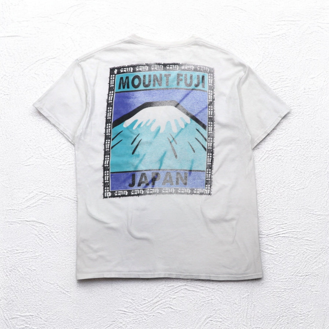 Vintage Remake T-shirt RETURN TO SENDER Double-sided Print L White MOUNT FUJI JAPAN Mount Fuji