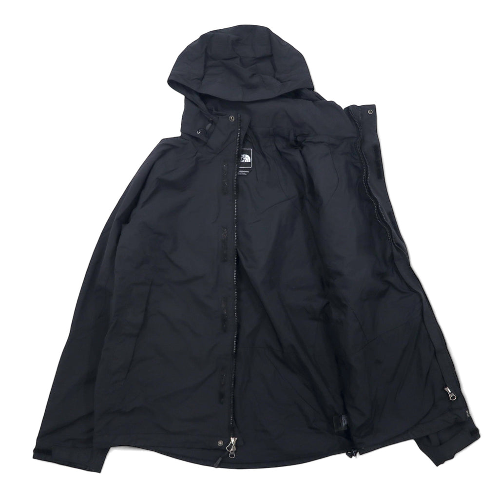 THE NORTH FACE マウンテンパーカー M ブラック ナイロン HYVENT 撥水 透湿 ジップインジップ搭載 US規格