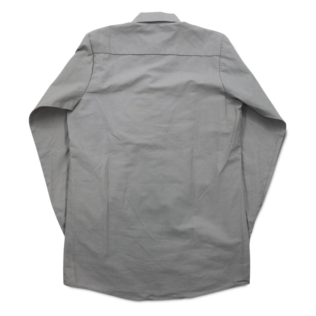 RED KAP Work Shirt, S, Grey, Polyester, Cotton, Front Pocket, Made in Honduras