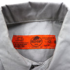 RED KAP Work Shirt, S, Grey, Polyester, Cotton, Front Pocket, Made in Honduras