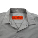 RED KAP Work Shirt, S, Grey, Polyester, Cotton, Front Pocket, Made in Honduras