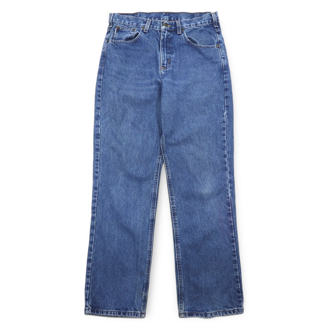 Carhartt Denim Pants Traditional Fit L Indigo Blue Cotton B180 DST Made in Mexico