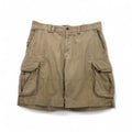Polo by Ralph Lauren 90s Polo Chino Baggy Short Cargo Pants, Size XL, Beige Cotton, Below the Knee