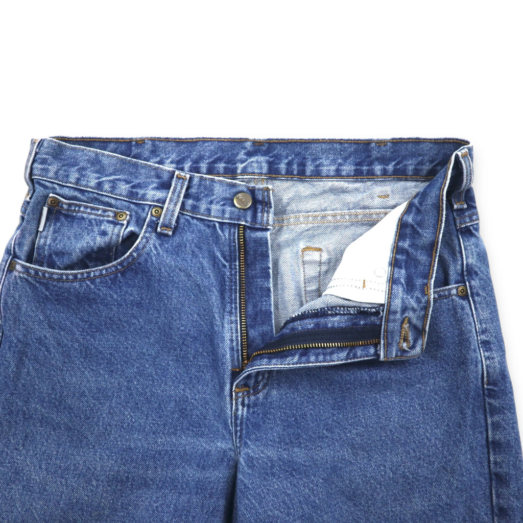 Carhartt Denim Pants Traditional Fit L Indigo Blue Cotton B180 DST Made in Mexico