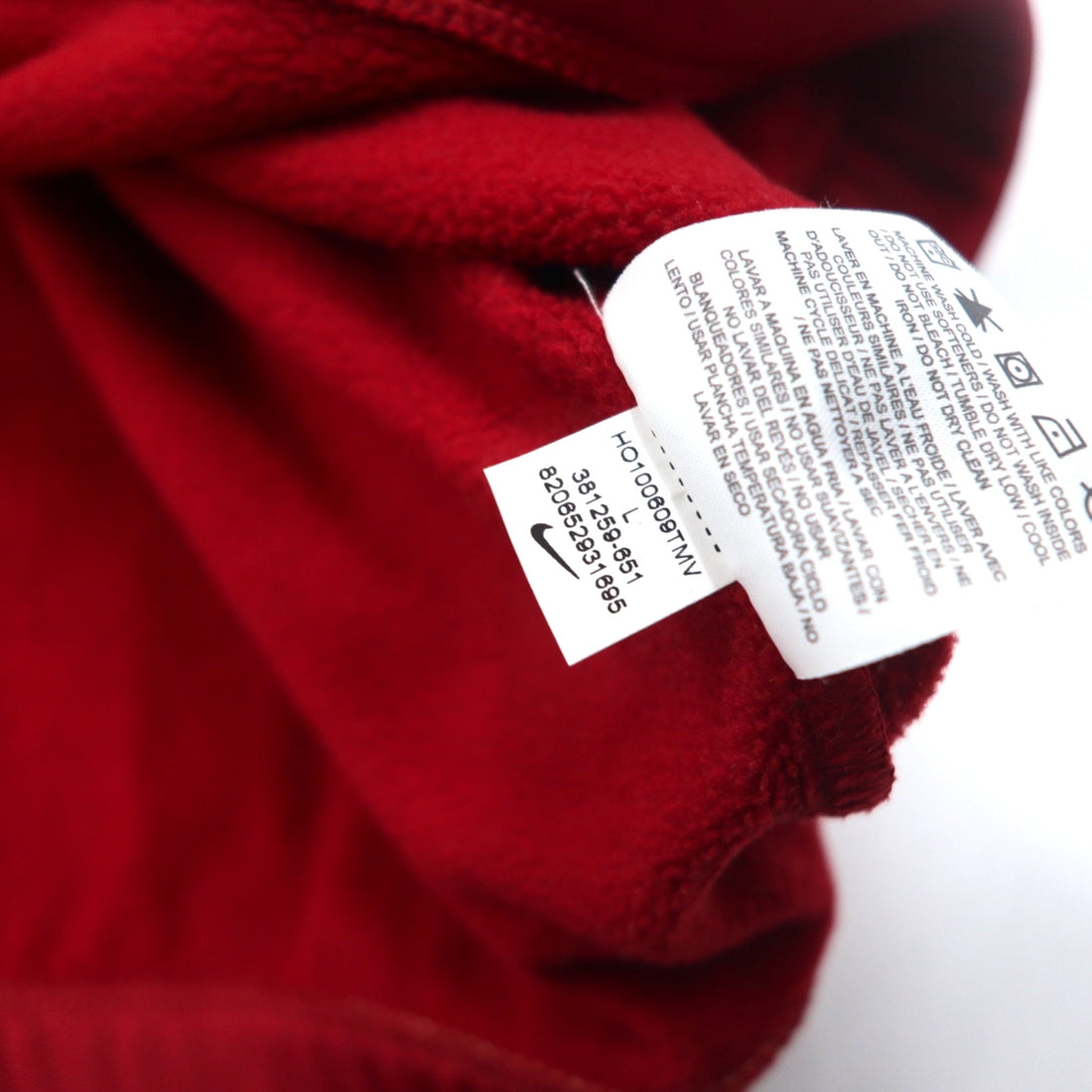 NIKE GOLF ハーフジップ トラックジャケット ジャージ L レッド 1/4 Zip Therma-Fit Pullover Fleece Jacket 381259-651