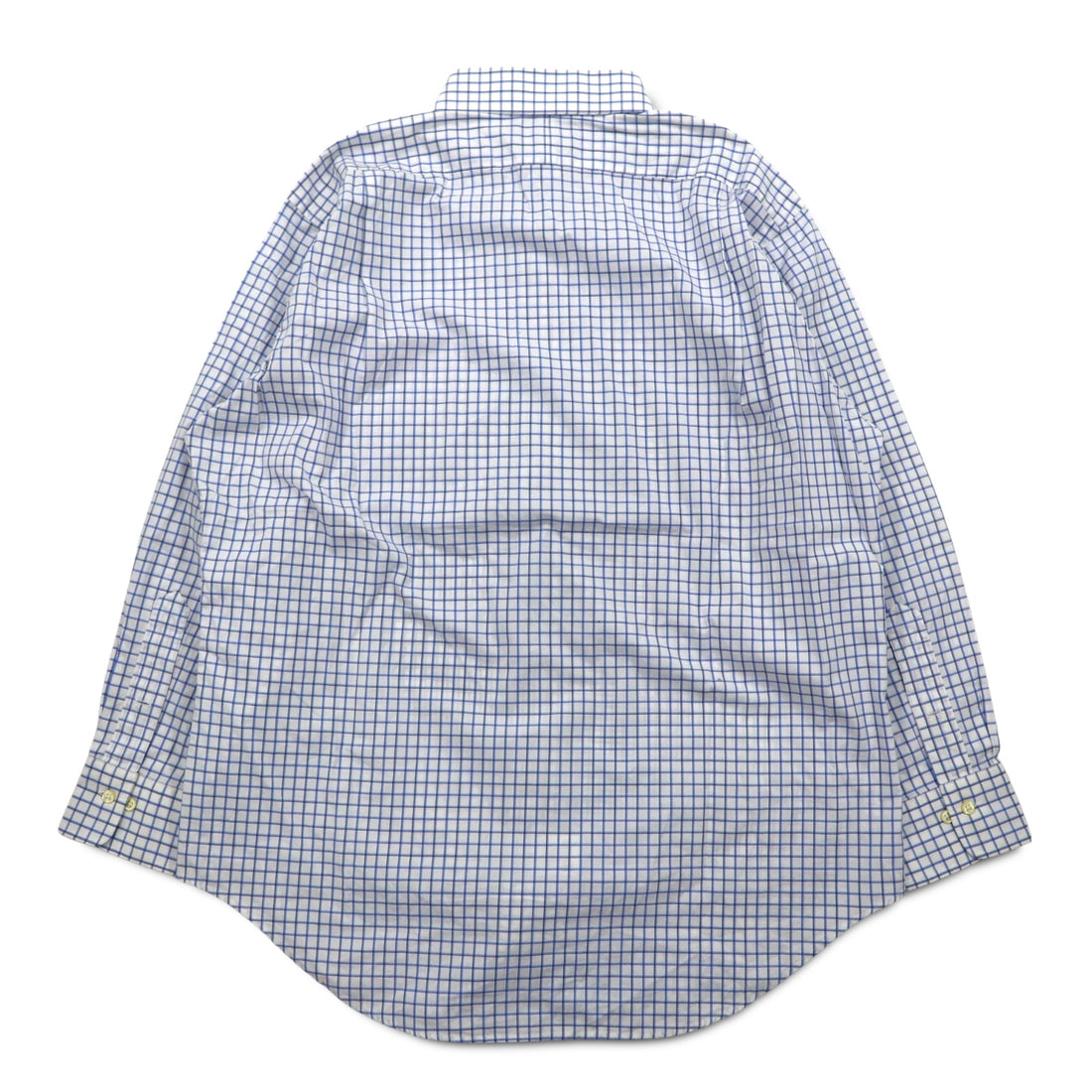 Polo by Ralph Lauren 90s REGENT Dress Shirt L White Blue Check Classic Fit