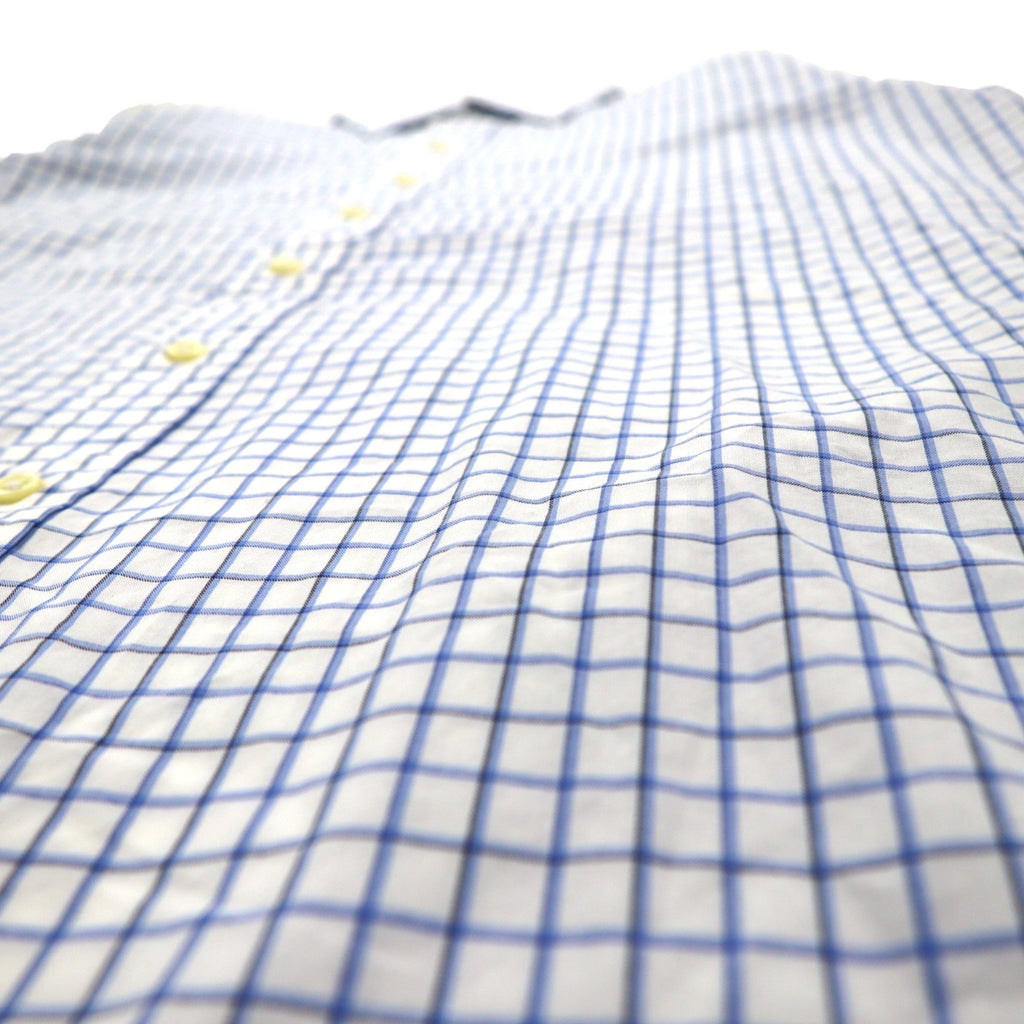 Polo by Ralph Lauren 90s REGENT Dress Shirt L White Blue Check Classic Fit