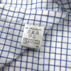 Polo by Ralph Lauren 90s REGENT Dress Shirt L White Blue Check Classic Fit