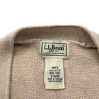 L.L.Bean 90年代 ニット カーディガン 2XL ベージュ コットン Vネック KU39