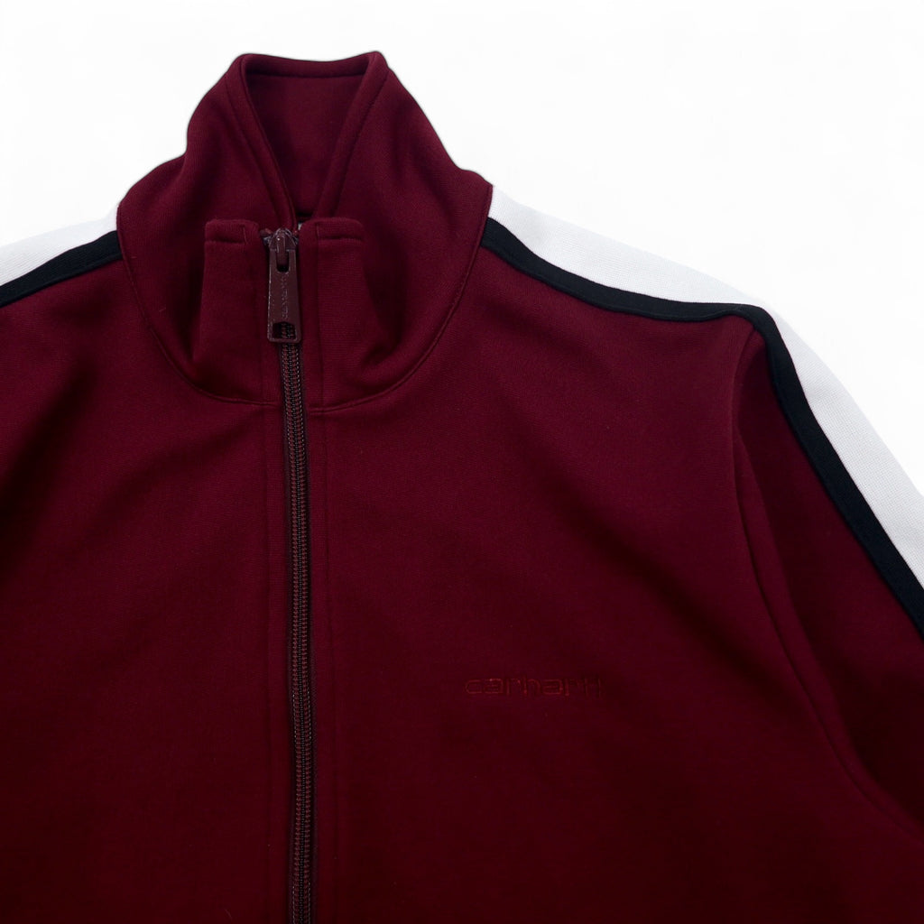 carhartt WIP track jacket jersey S purple polyester side line one point logo embroidery W' Evie Jacket 1026904