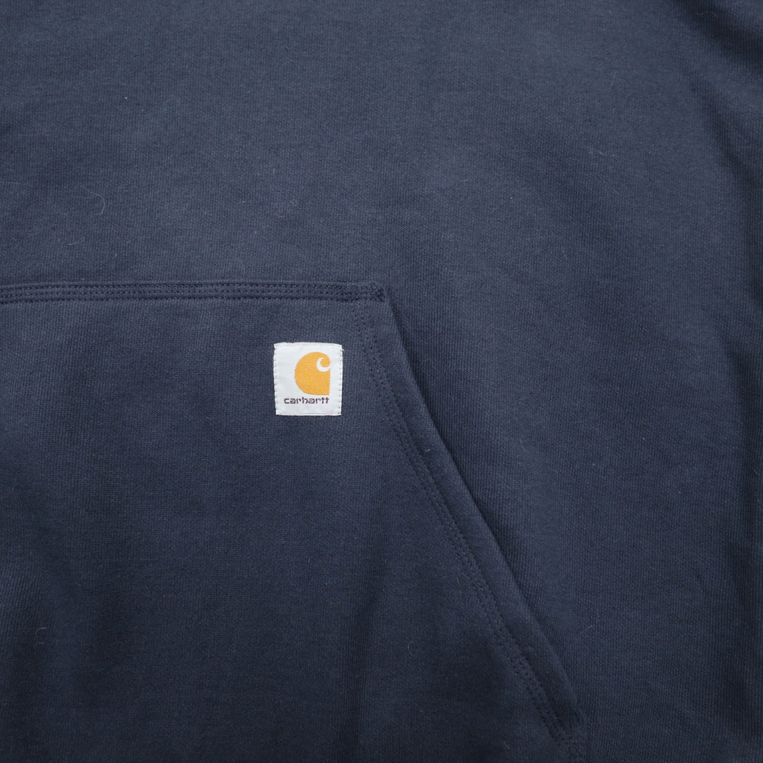 carhartt pullover hoodie L navy cotton fleece lining MIDWEIGHT PO HOODIE K121-472