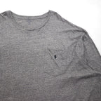 Polo Ralph Lauren ビッグサイズ 長袖Tシャツ ロンT 4XL グレー 胸ポケット スモールポニー刺繡