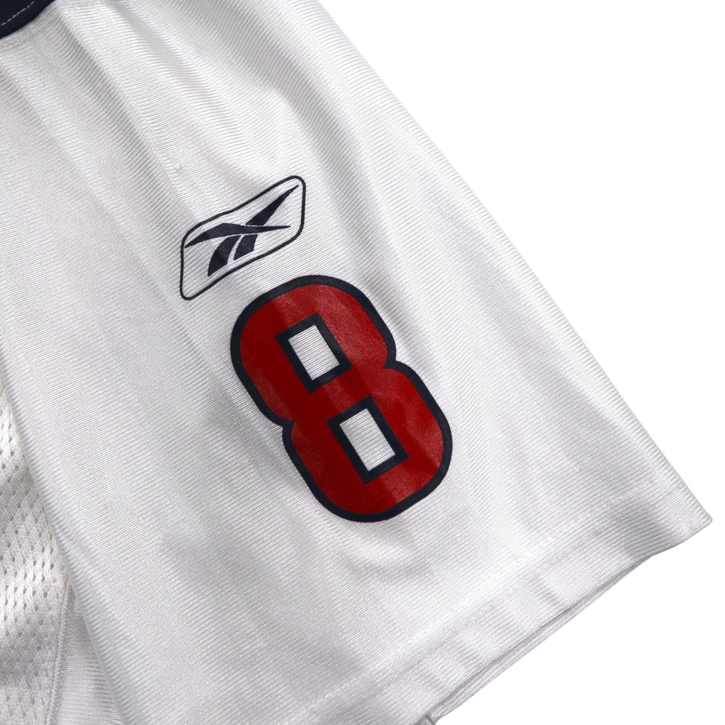 Reebok Game Shirt, Size L, White, Polyester Mesh, Numbering, NFL, TEXANS
