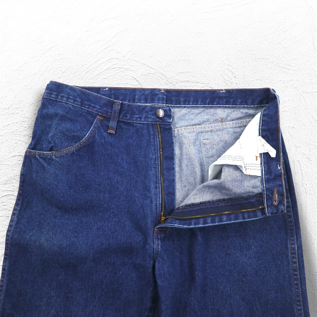 RUSTLER (Wrangler) 90s USA Made Denim Pants L Indigo Blue 87620NV