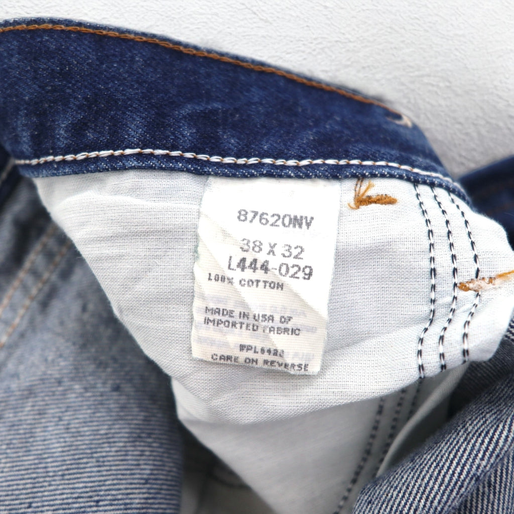 RUSTLER (Wrangler) 90s USA Made Denim Pants L Indigo Blue 87620NV